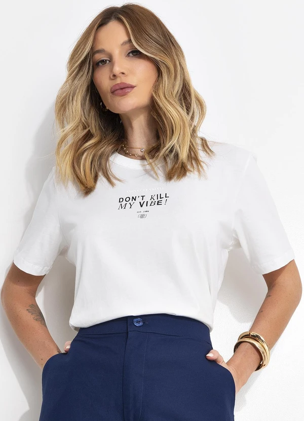 Colcci - Camiseta Off White