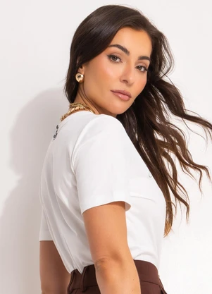 Colcci - Camiseta Off White - COLCCI