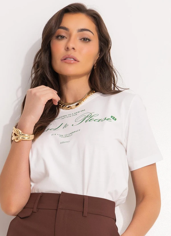 Colcci - Camiseta Off White