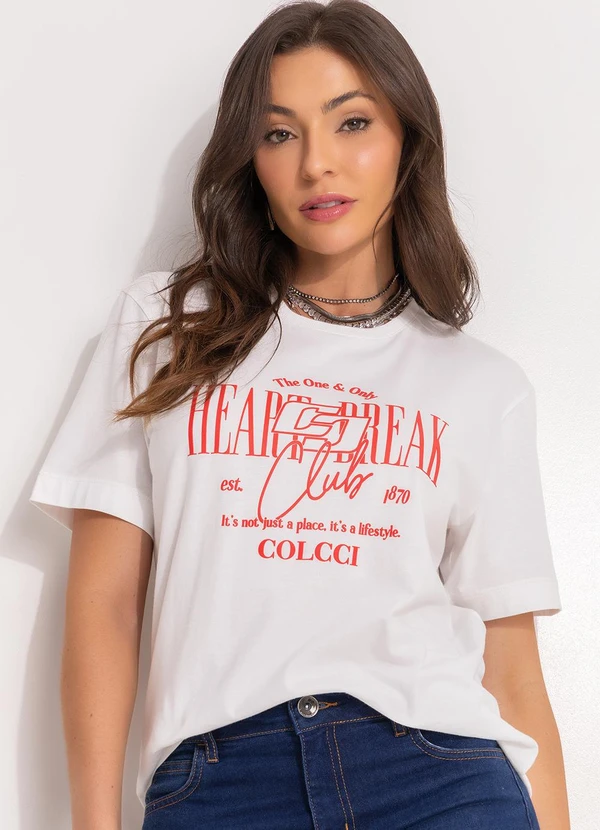Colcci - Camiseta Off White
