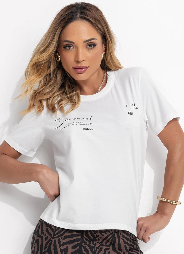 Colcci - Camiseta Off White