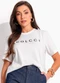 Colcci - Camiseta Preto - variação: Off White