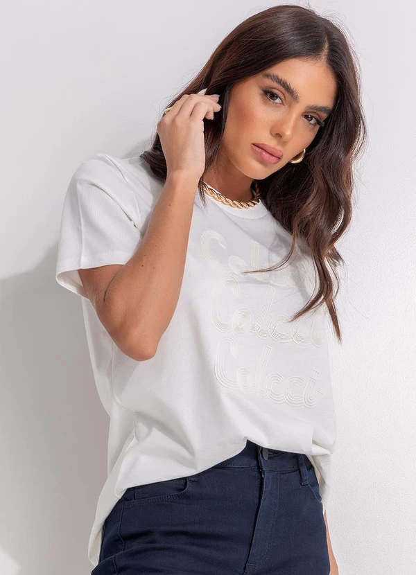 Colcci - Camiseta Off White