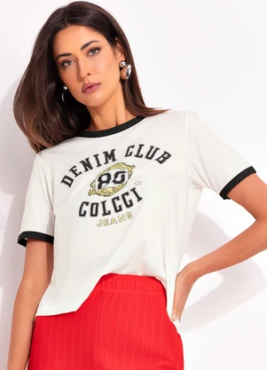 Colcci Jeans - Camiseta Off White - COLCCI JEANS