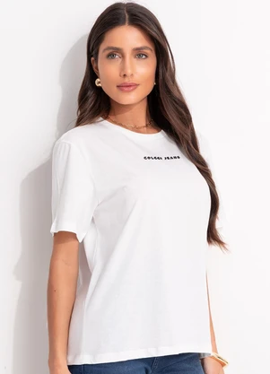 Colcci Jeans - Camiseta Off White - COLCCI JEANS