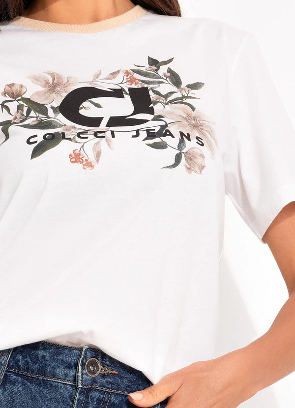 Colcci Jeans - Camiseta Off White 6