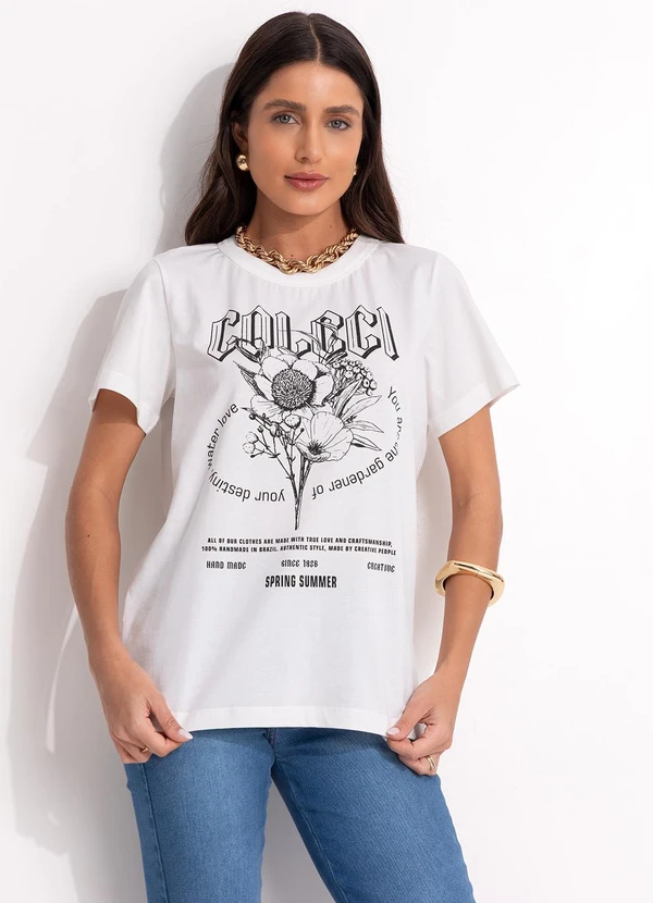 Colcci - Camiseta Off White 4