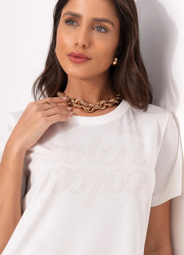 Colcci - Camiseta Off White 4