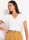 Colcci - Camiseta Amarelo - variação: Off White