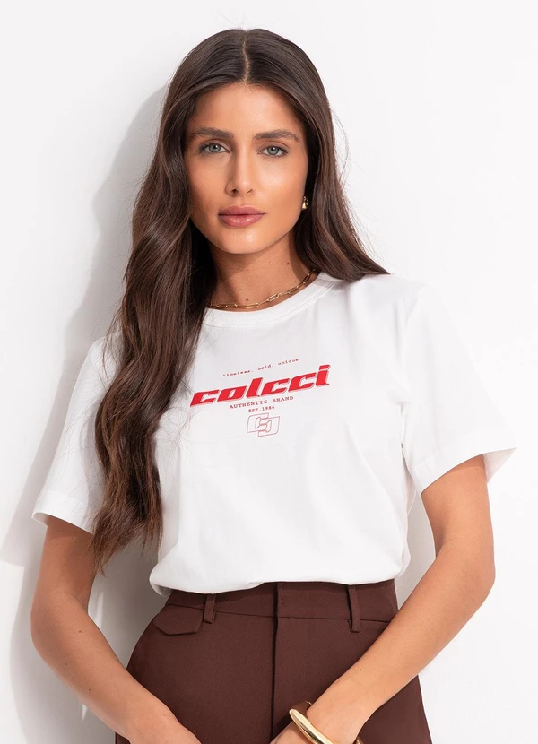 Colcci - Camiseta Off White