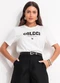 Colcci - Camiseta Preto - variação: Off White