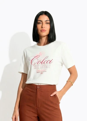 Colcci - Camiseta Off White - COLCCI