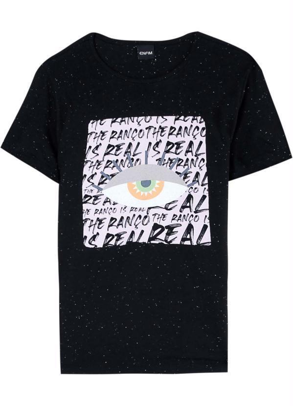 Enfim - Camiseta Preta The Ranço Is Real Feminina 1