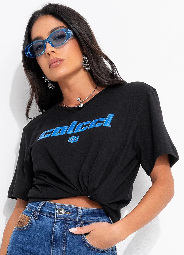 Colcci - Camiseta Preto