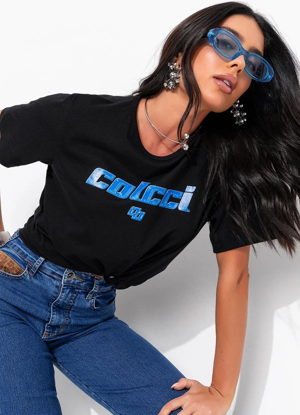 Colcci - Camiseta Preto 10