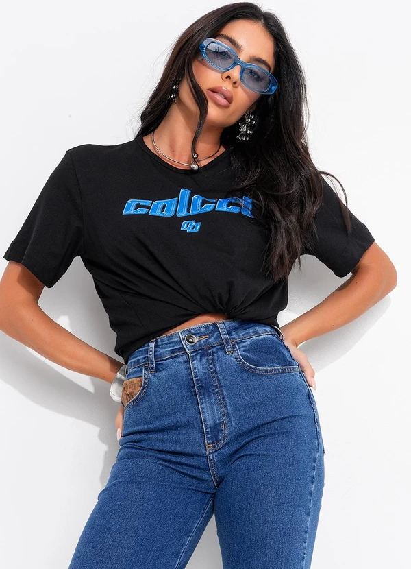 Colcci - Camiseta Preto 7