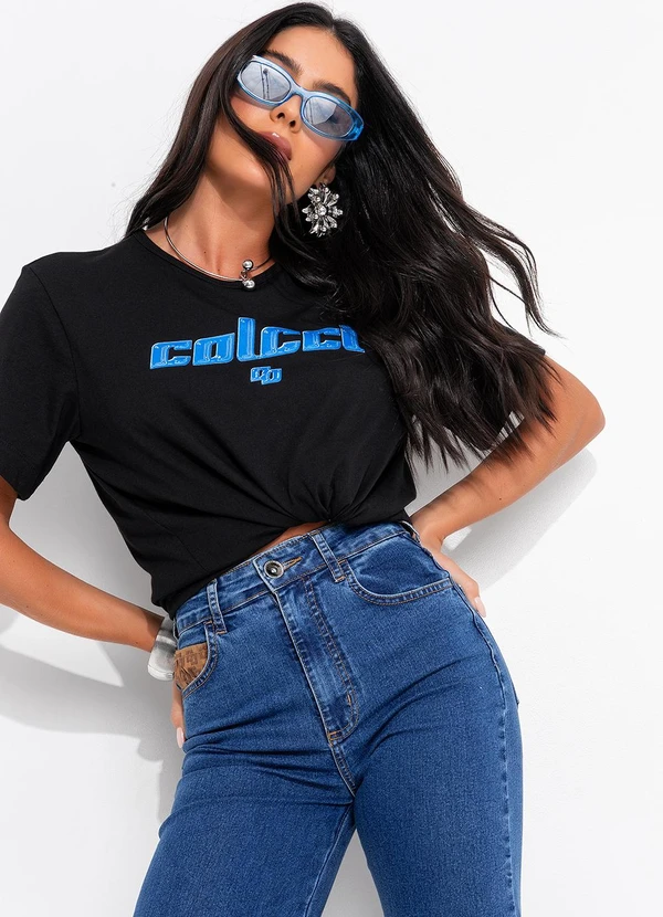 Colcci - Camiseta Preto 8
