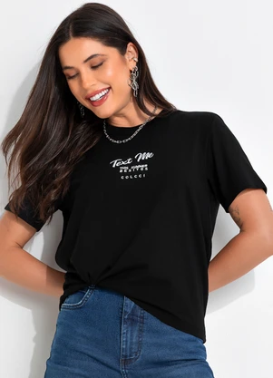 Colcci - Camiseta Preto - COLCCI