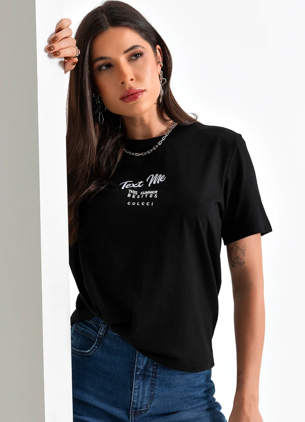 Colcci - Camiseta Preto 4