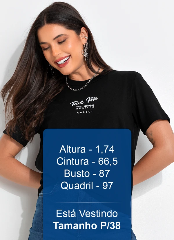 Colcci - Camiseta Preto 5