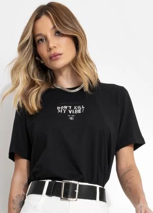 Colcci - Camiseta Preto - COLCCI