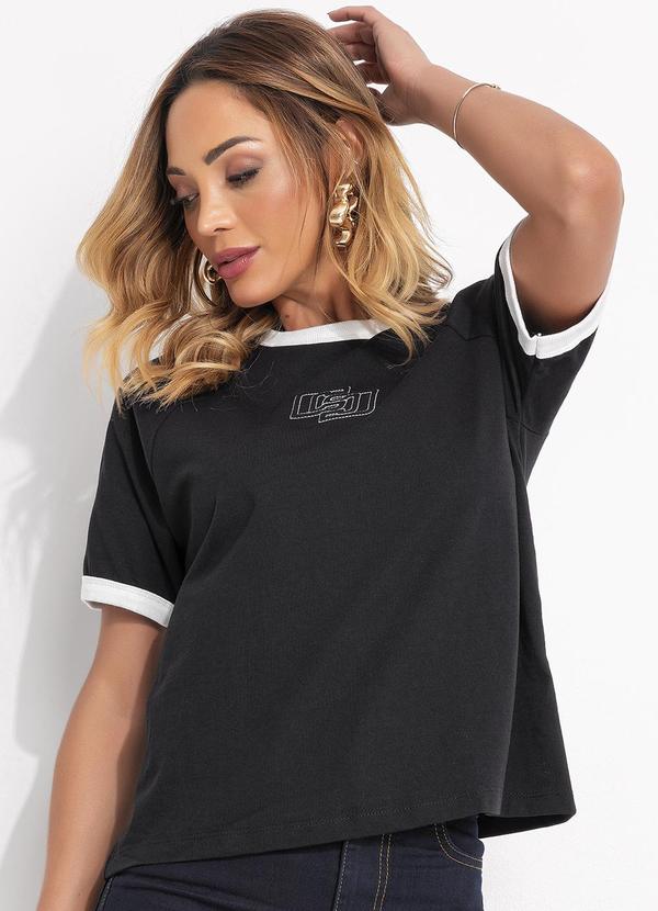 Colcci - Camiseta Preto