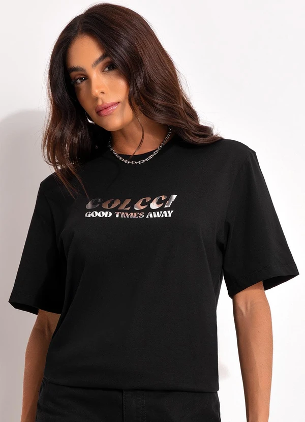 Colcci - Camiseta Preto