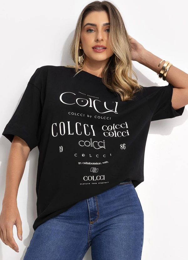 Colcci - Camiseta Preto