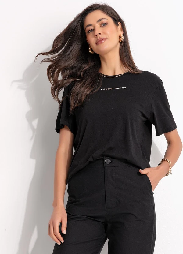 Colcci Jeans - Camiseta Preto 6