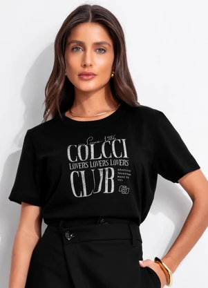 Colcci - Camiseta Preto - COLCCI