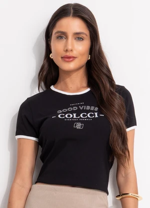 Colcci - Camiseta Preto - COLCCI