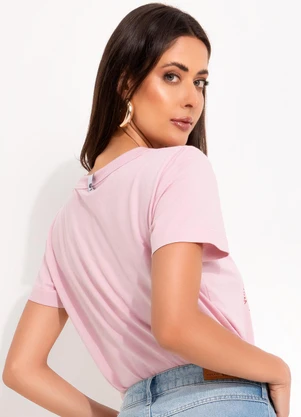 Colcci - Camiseta Rosa - COLCCI