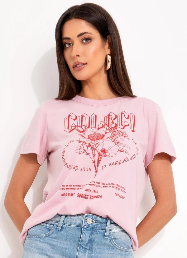 Colcci - Camiseta Rosa