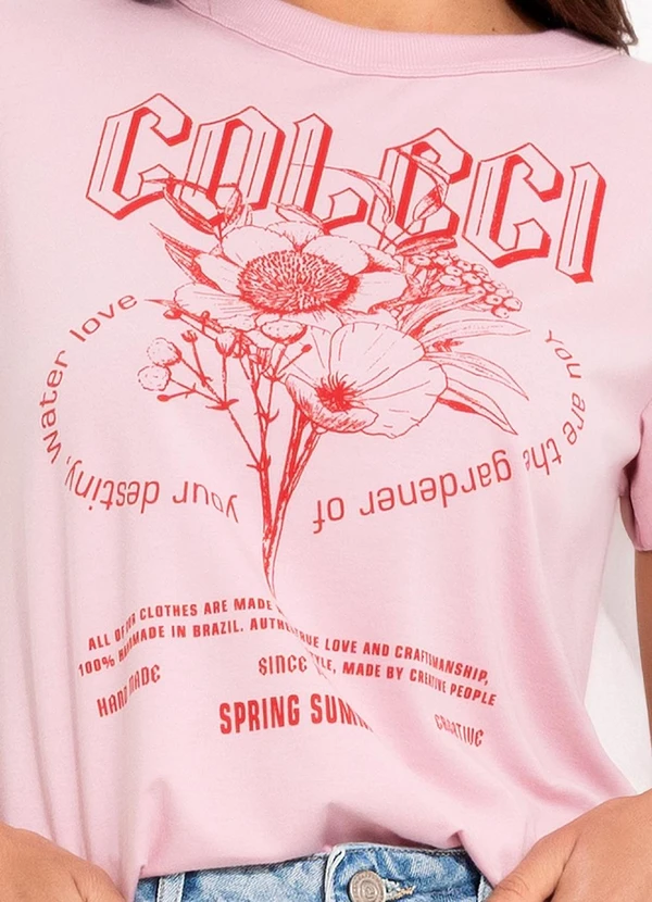Colcci - Camiseta Rosa 7
