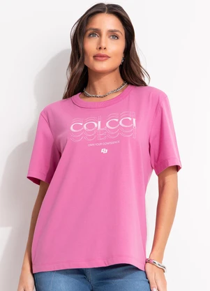 Colcci - Camiseta Rosa - COLCCI