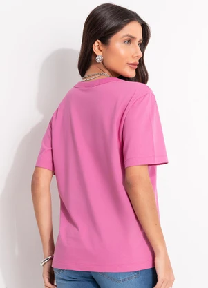 Colcci - Camiseta Rosa - COLCCI