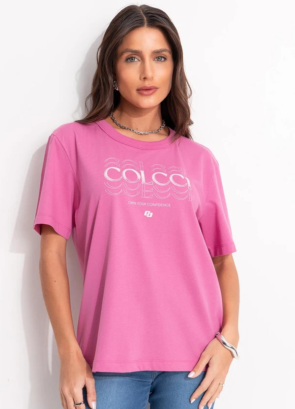 Colcci - Camiseta Rosa 3