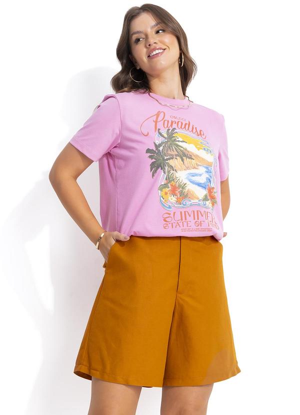 Colcci - Camiseta Rosa 3