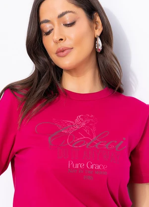 Colcci - Camiseta Rosa - COLCCI