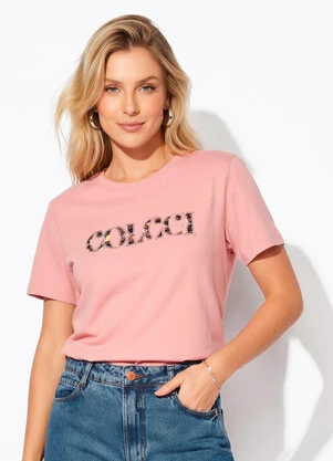 Colcci - Camiseta Rosa - COLCCI