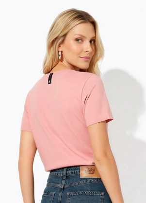 Colcci - Camiseta Rosa - COLCCI
