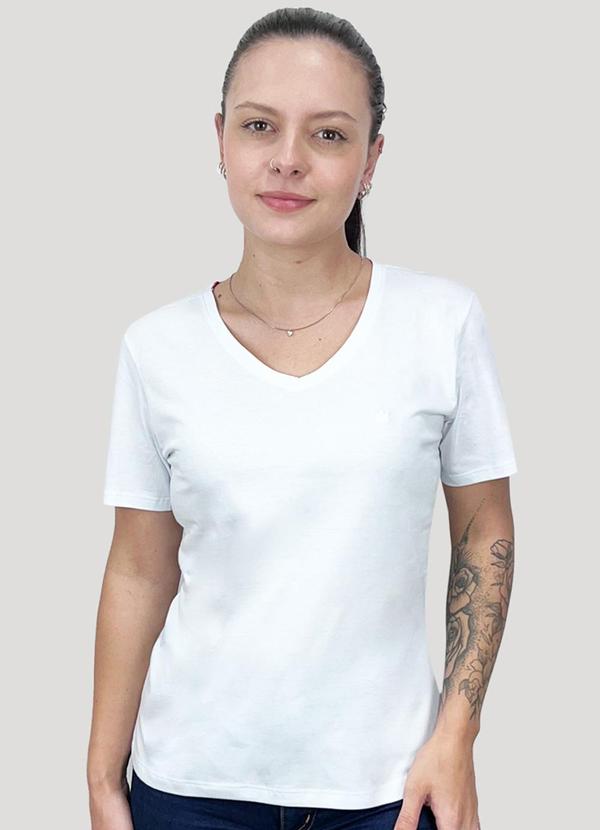 Seeder - Camiseta Slim Fit Meia Malha Branco