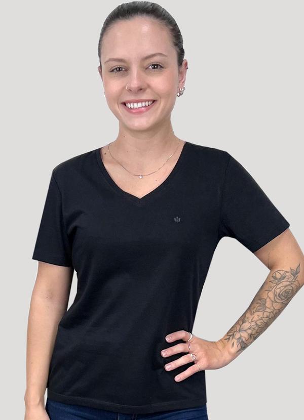 Seeder - Camiseta Slim Fit Meia Malha Preto