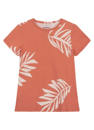 Malwee - Camiseta Slim Folhagens Terracota - MALWEE