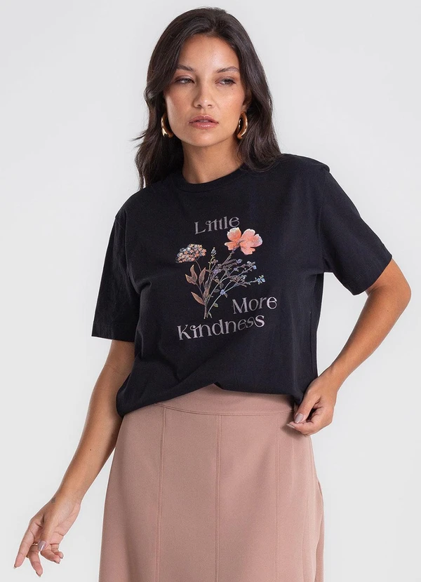 Endless - Camiseta T-Shirt com Estampa Preto 4