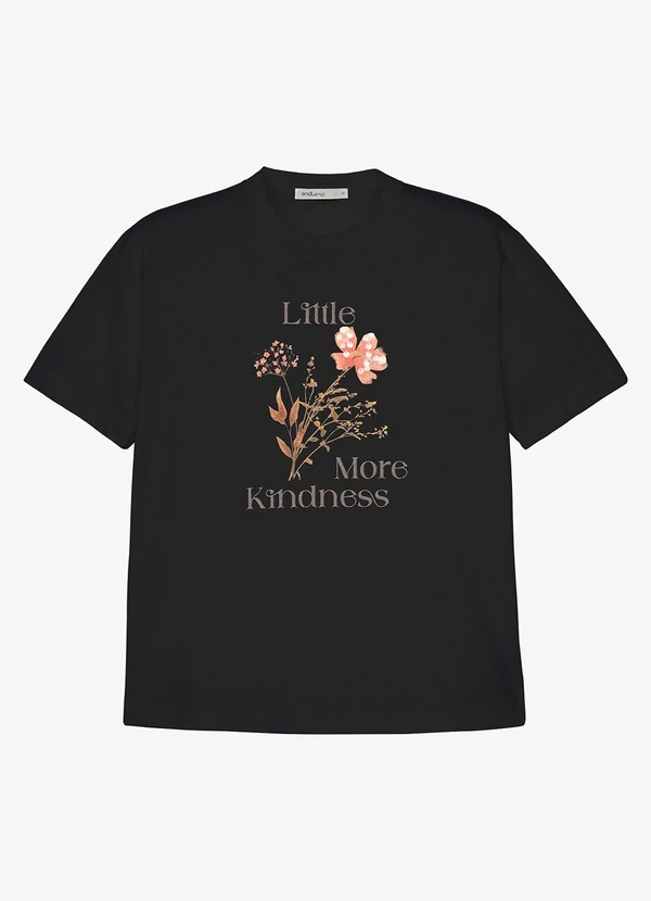 Endless - Camiseta T-Shirt com Estampa Preto 5