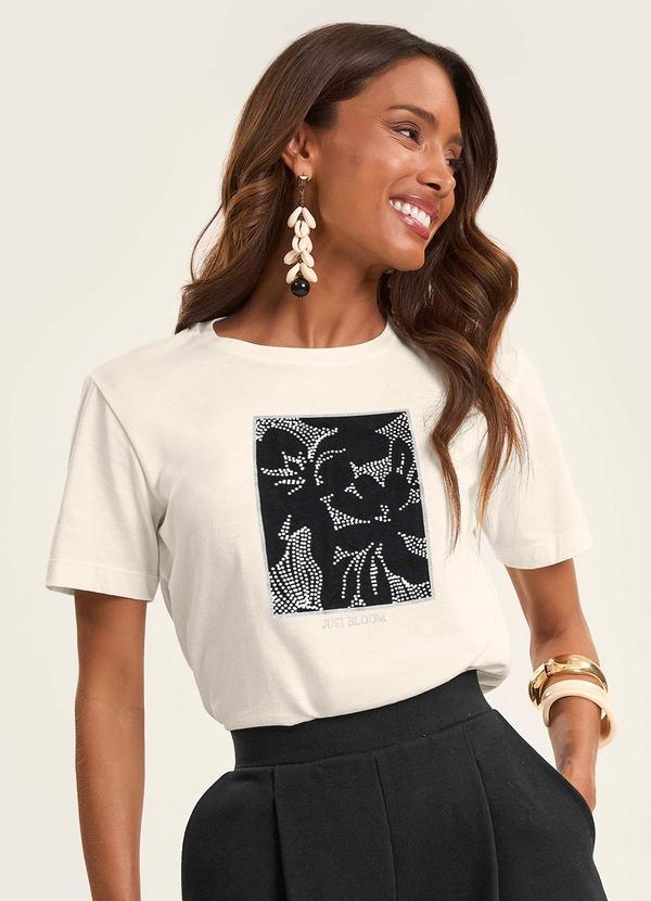 Rovitex - Camiseta T-Shirt em Meia Malha Bege