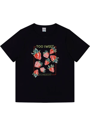 Malwee - Camiseta Too Sweet To Resist Preto - MALWEE