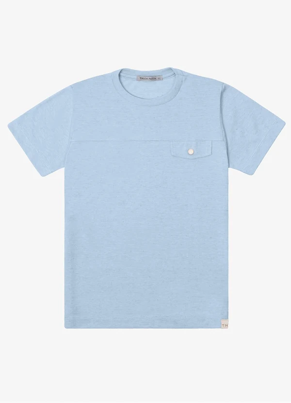 Trick Nick - Camiseta Verão Menino Manga Curta Azul