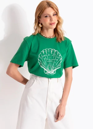 Colcci - Camiseta Verde - COLCCI